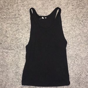 Black tank top